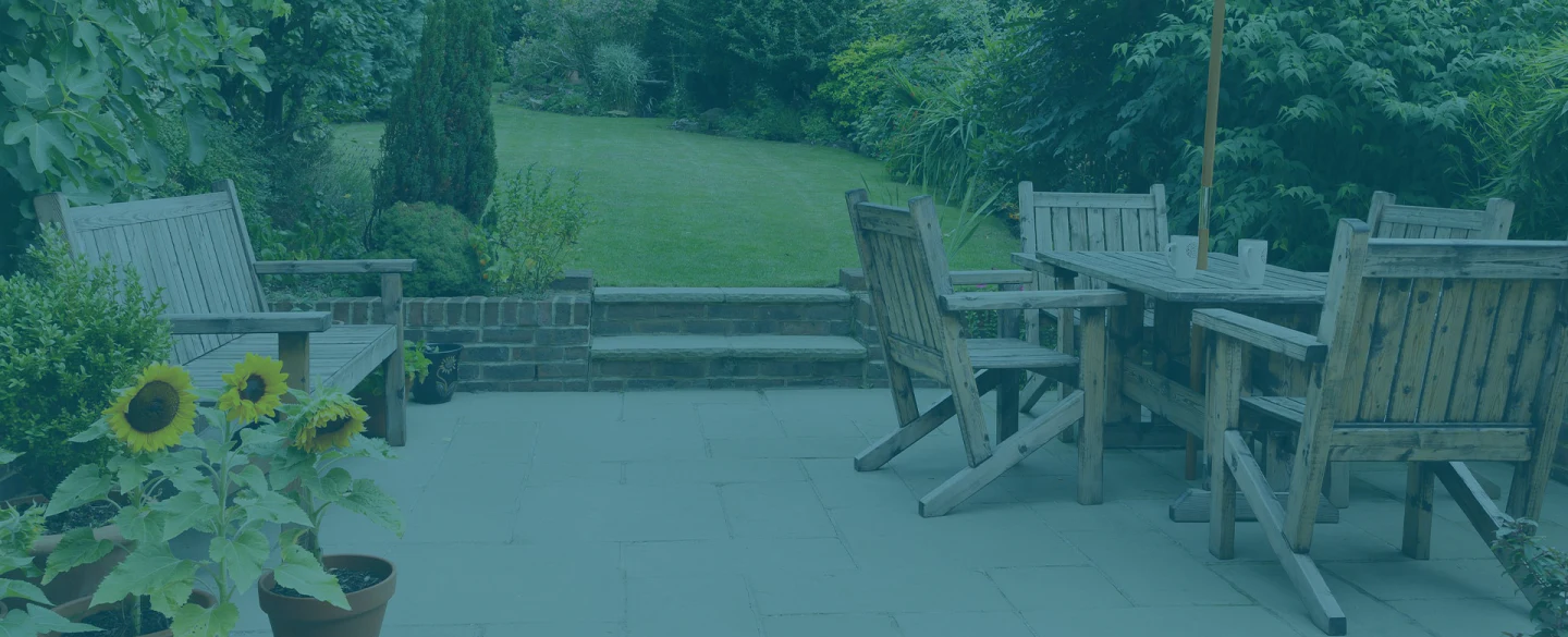 hero about us concrete service backyard flowers nampa id